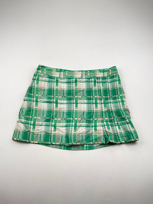 Falda Verde de Cuadro Izod