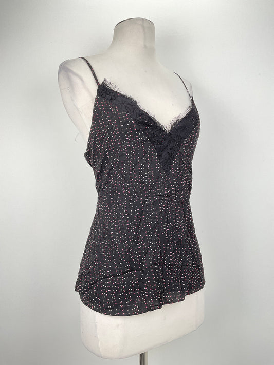 Blusa Negro de Lunares Socialite