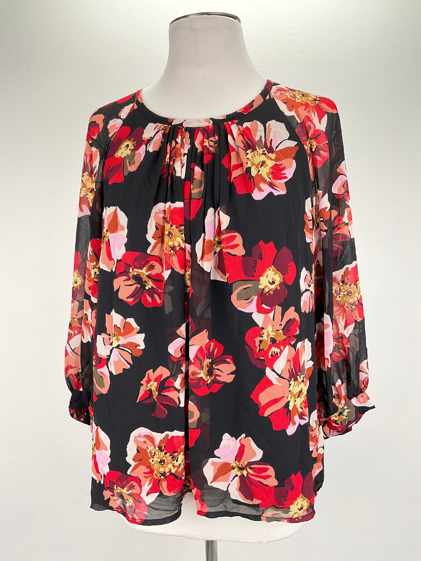 Blusa Negro Floral Madewell