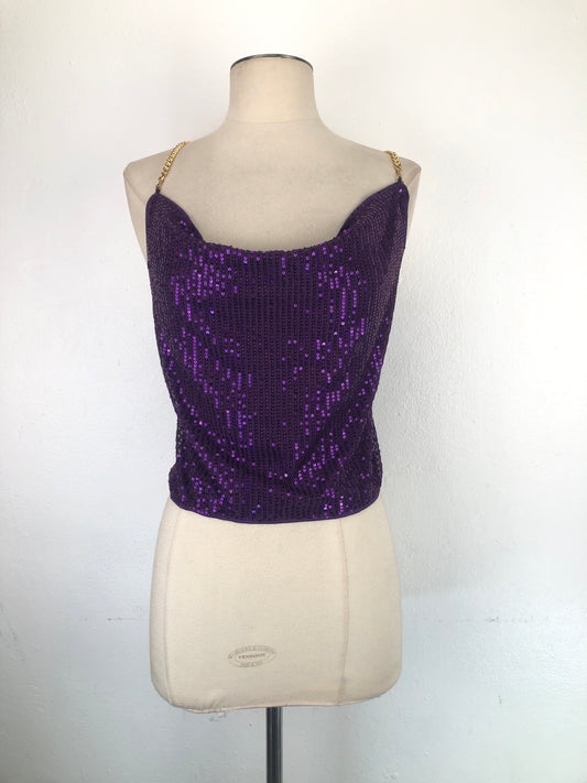 Blusa Morado De Brillo Ladies