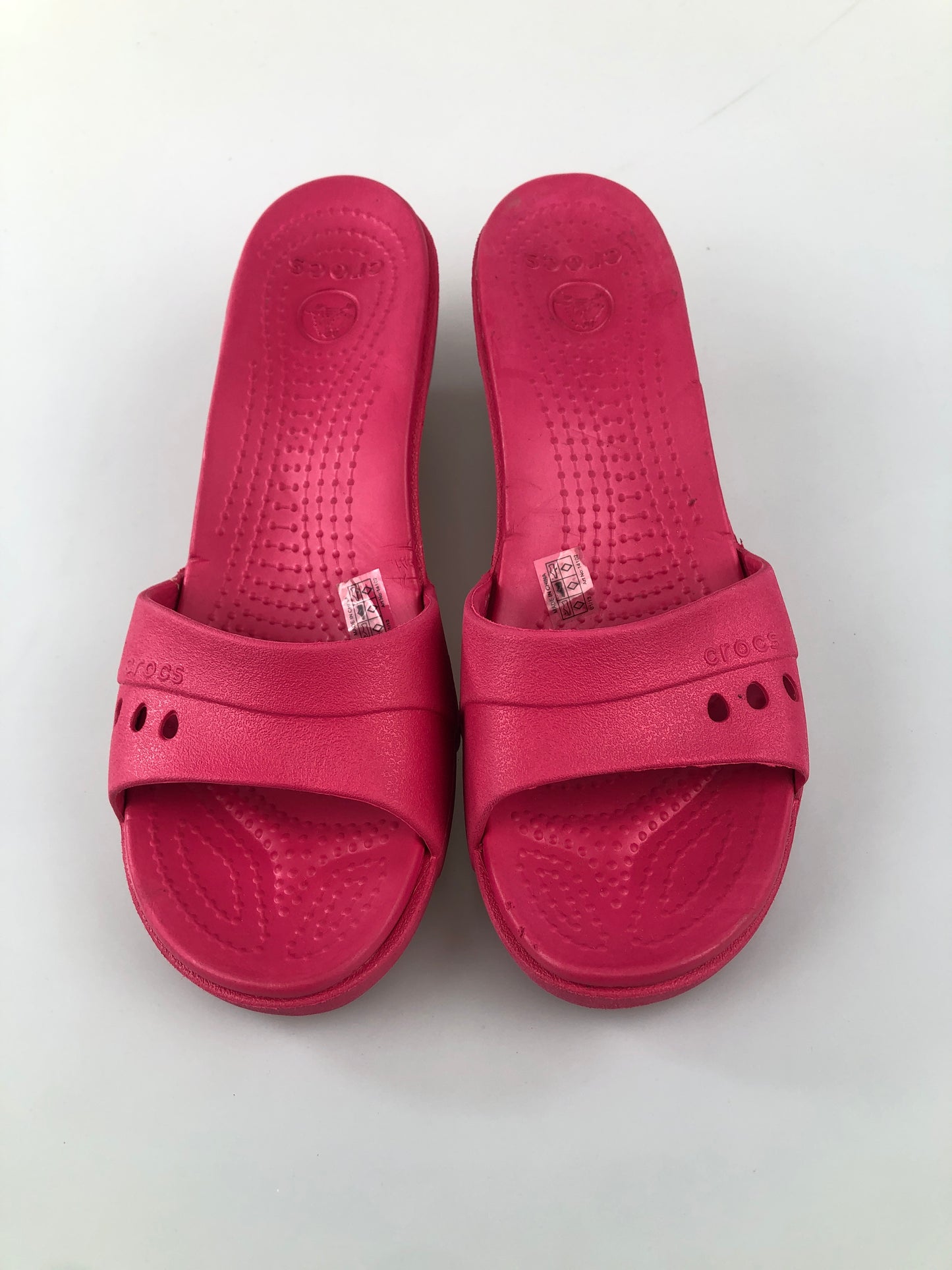 Sandalia Rosado Plataforma Crocs
