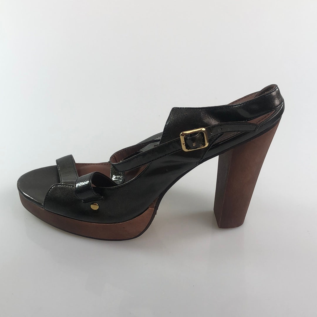 Zapatilla Verde Militar  Brillo de Tacon A.B.S