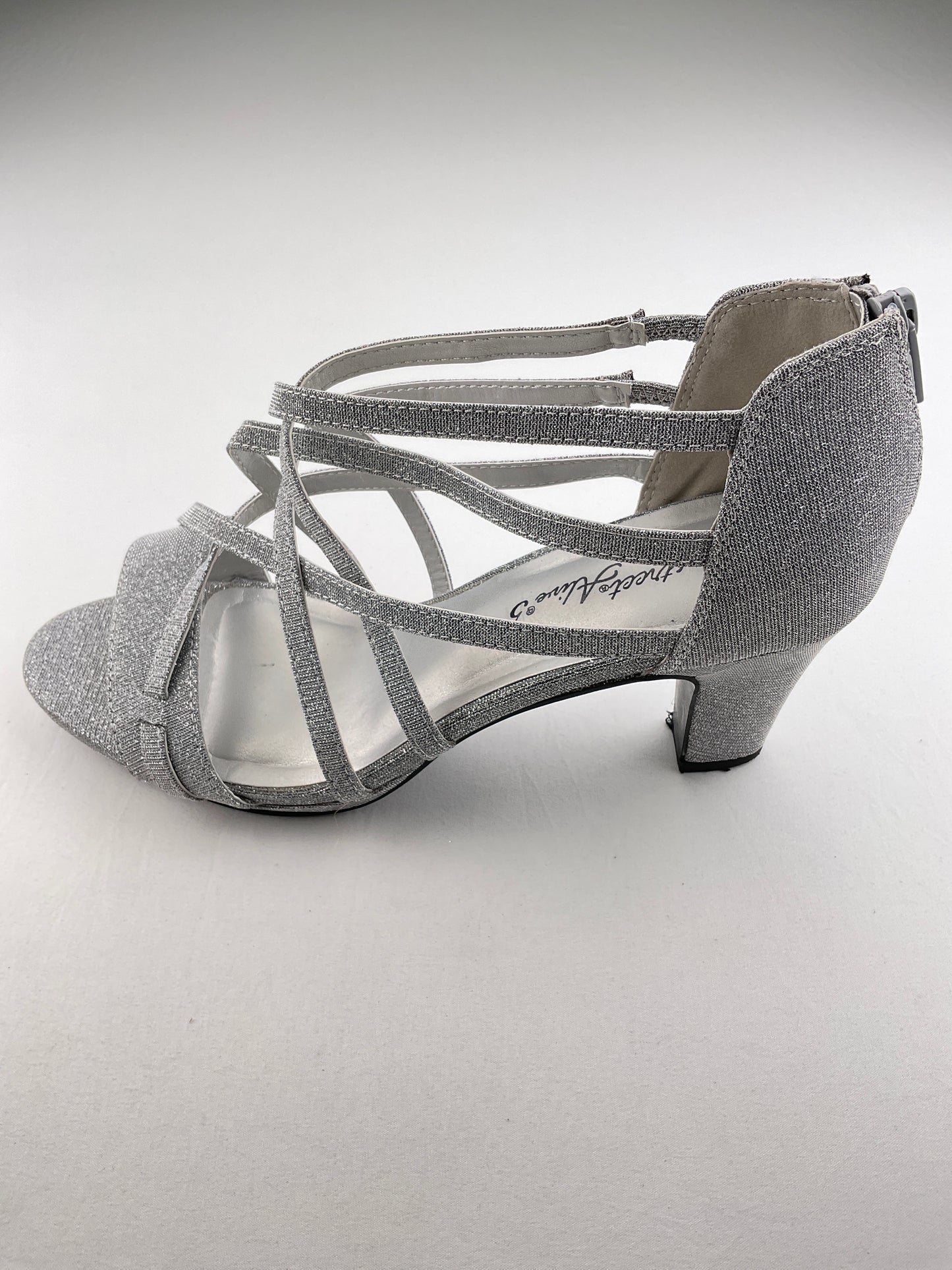 Zapatilla Plateado de Tacón Easy Street