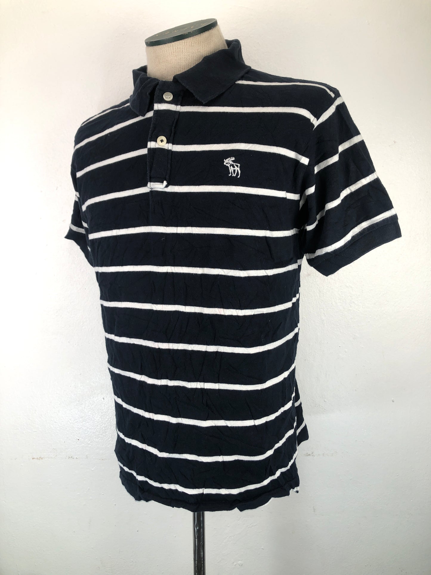 Camiseta Negro de Rayas Abercrombie