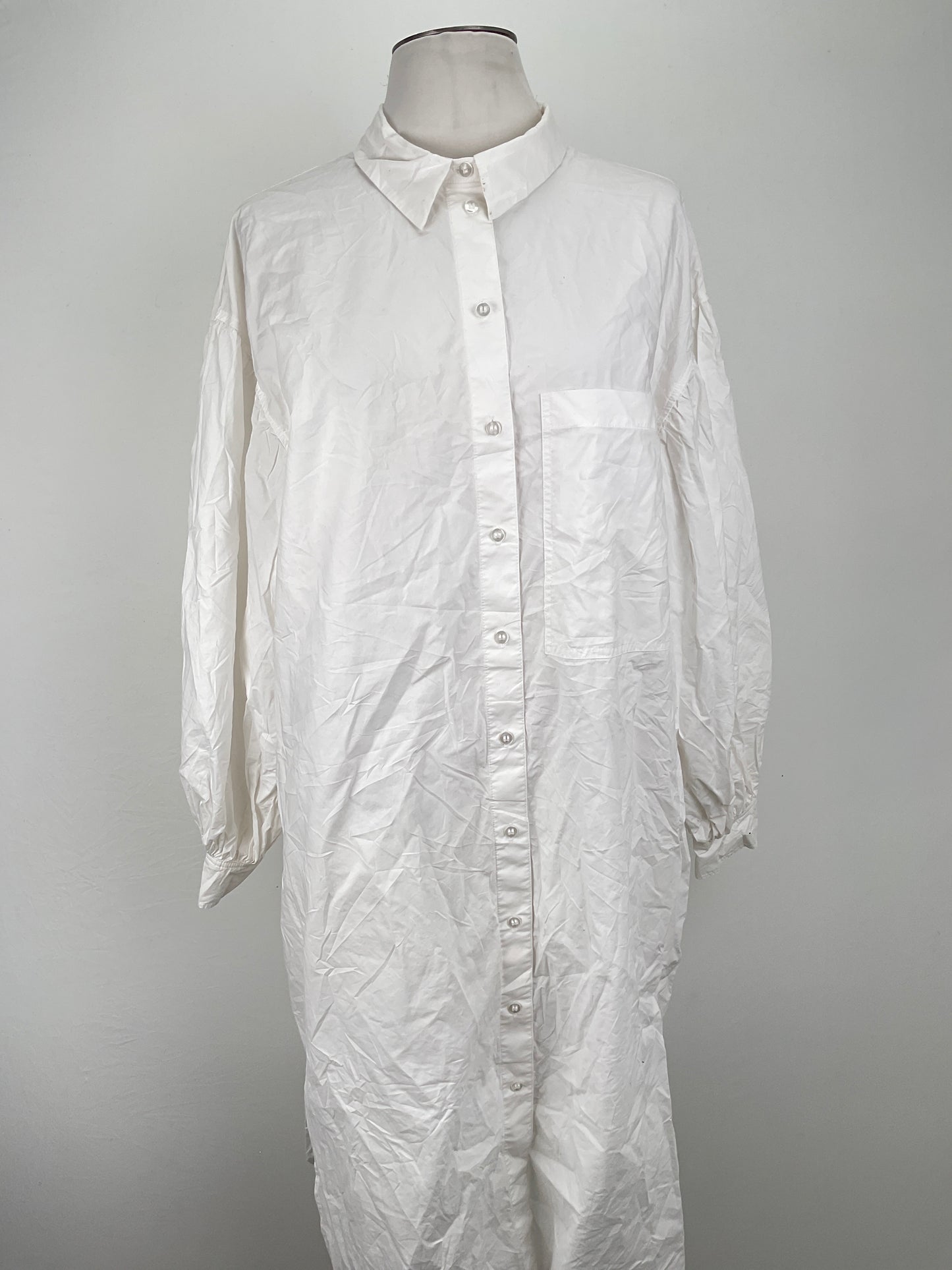 Vestido Camisero Blanco Hm
