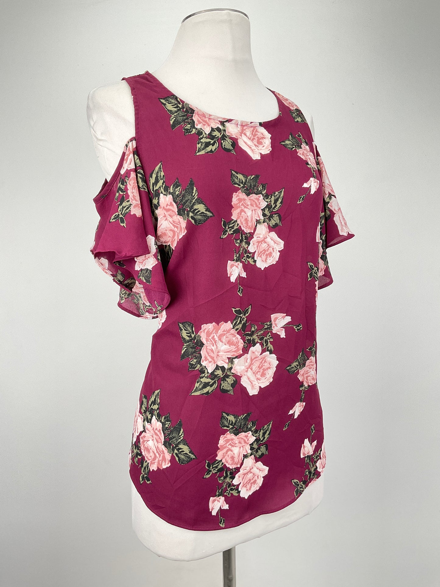 Blusa Rojo vino Floral A. Byer