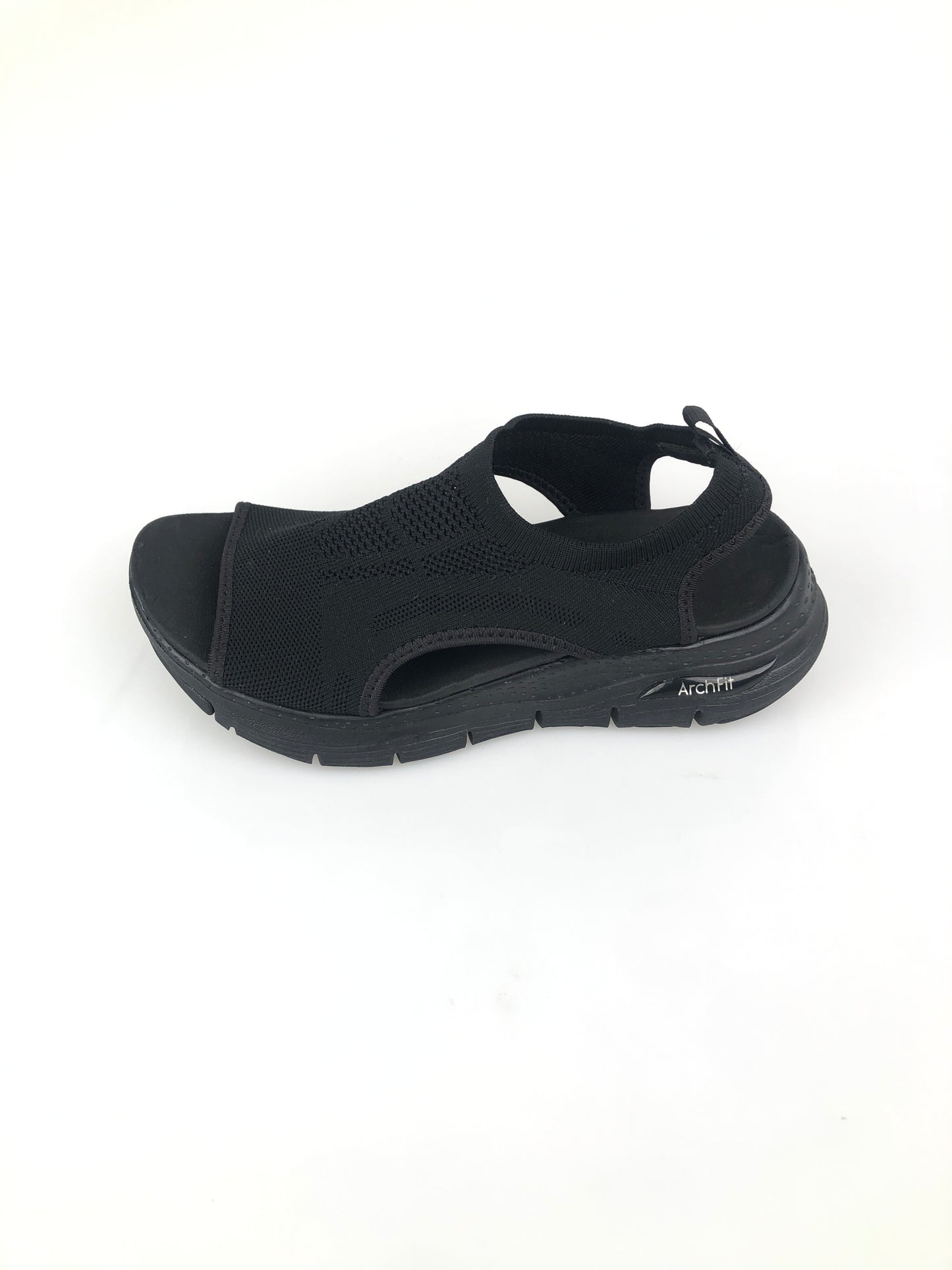 Sandalia Negro Skechers Arch Fit