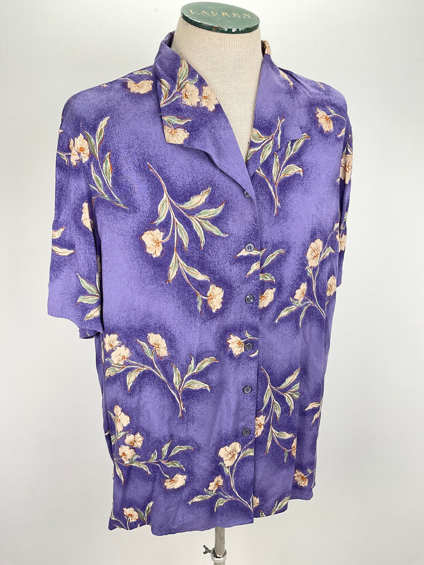Camisa Morado  Floral Alfred Dunner