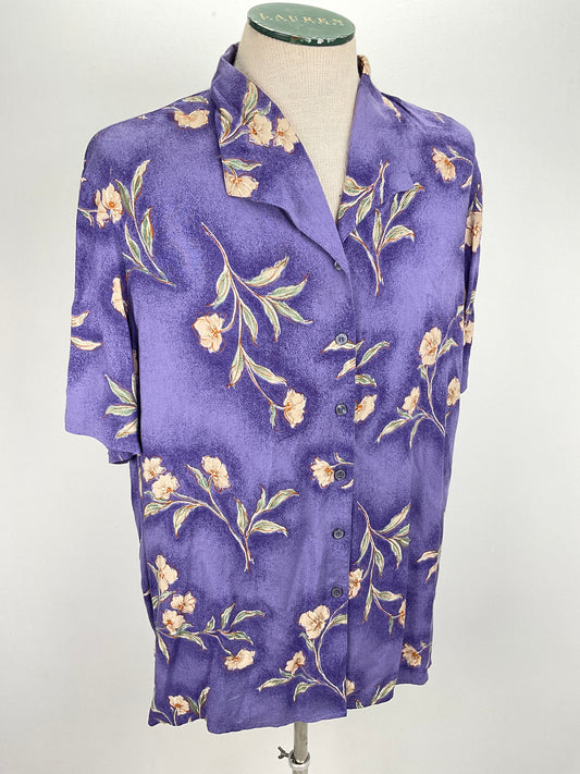 Camisa Morado  Floral Alfred Dunner