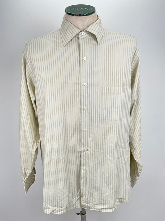 Camisa Crema de Rayas Van Heusen