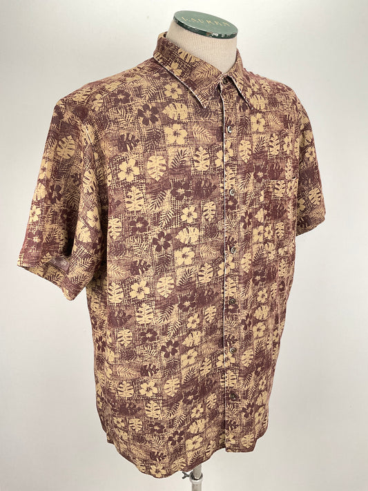 Camisa Marron Floral Dockers