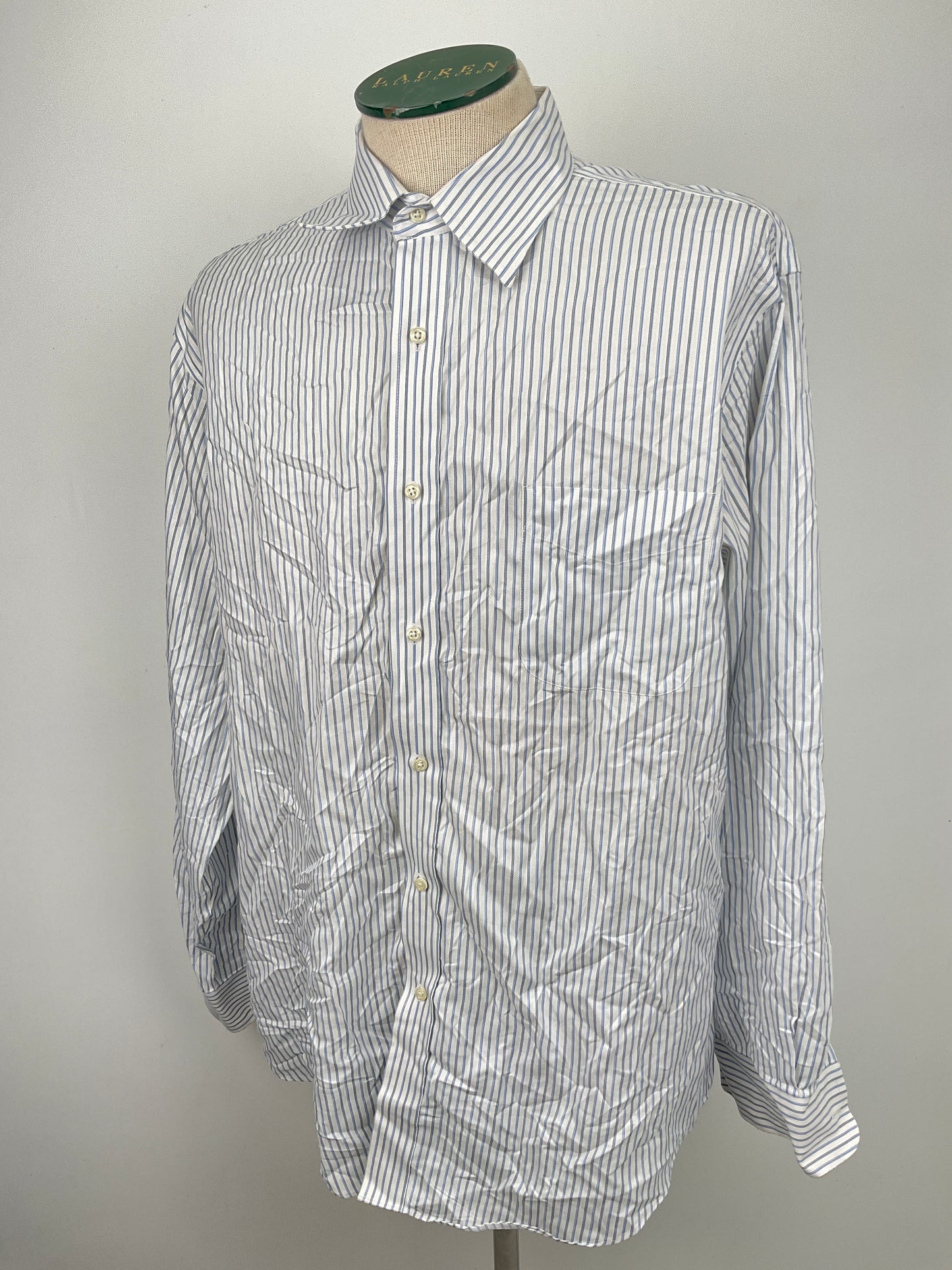 Camisa Blanco de Rayas Joseph Abboud