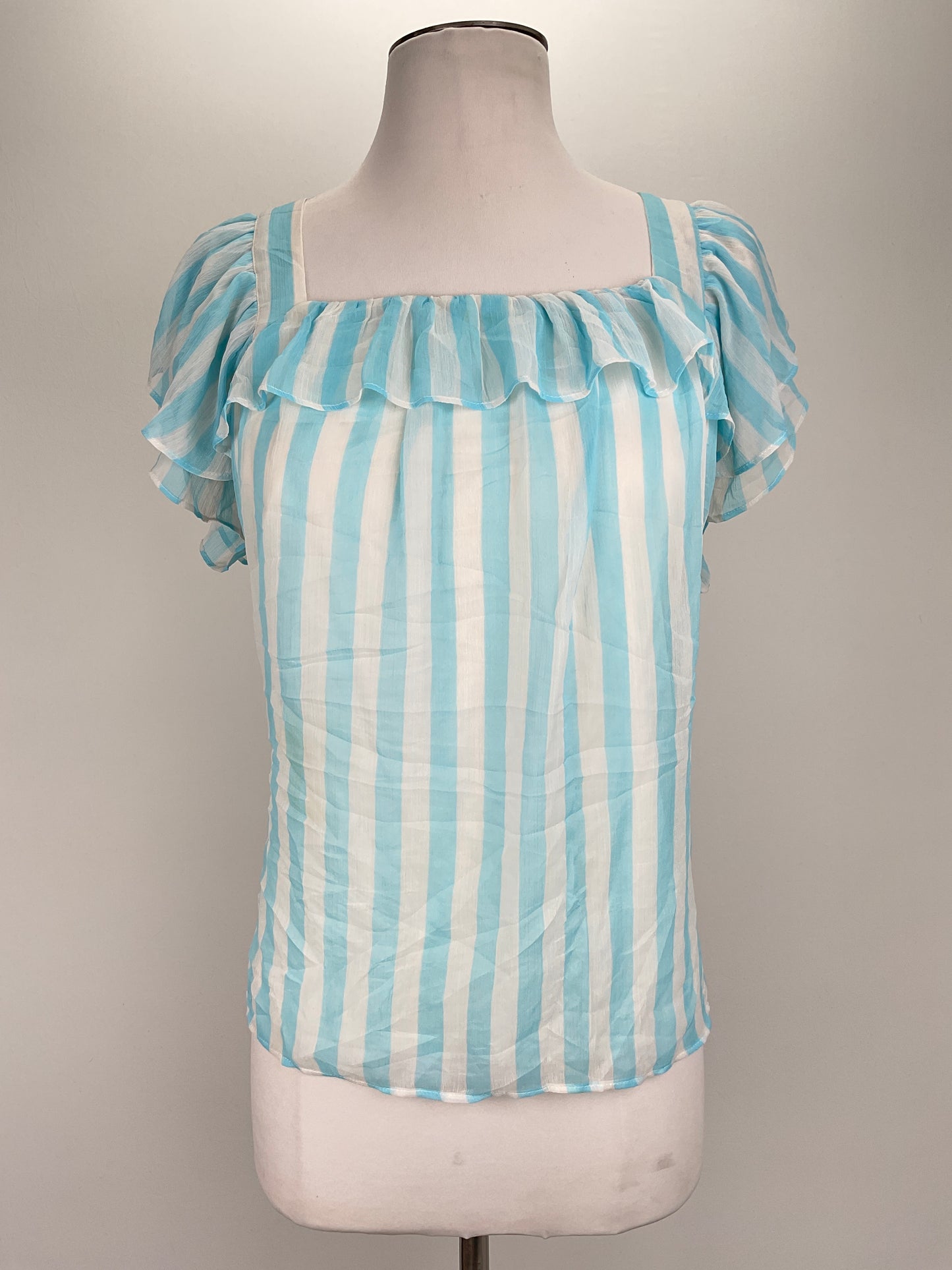 Blusa Blanco de Rayas Lauren Conrad