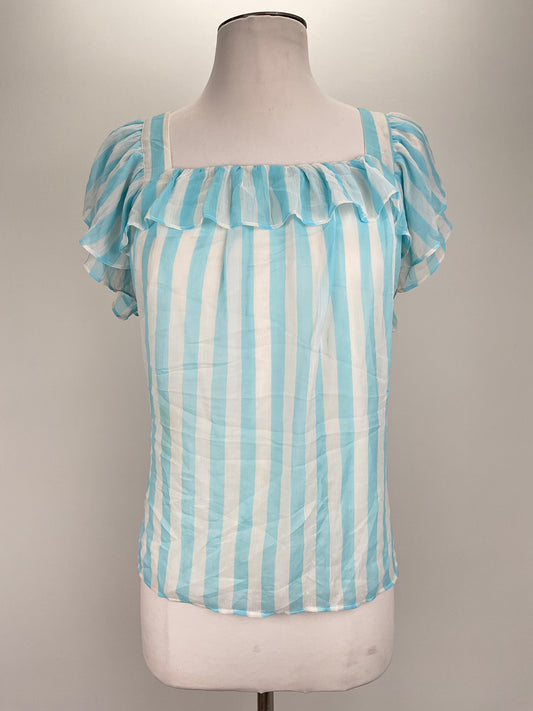 Blusa Blanco de Rayas Lauren Conrad