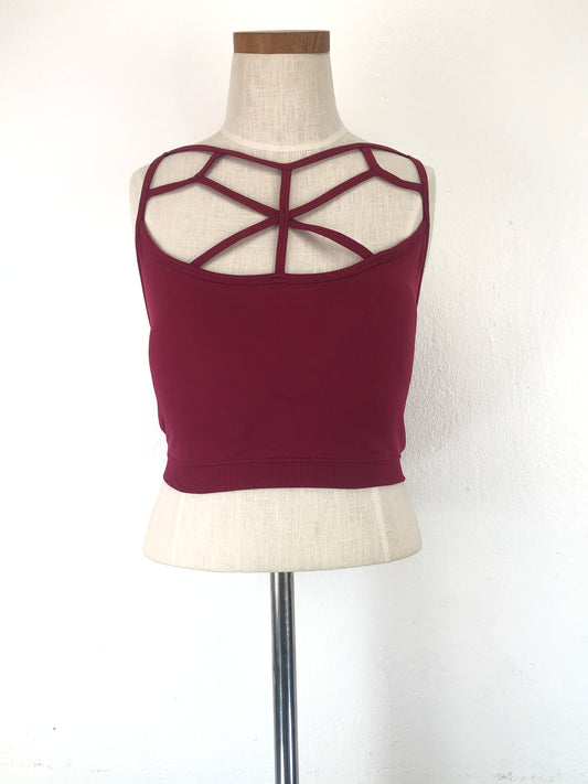 Blusita Rojo vino Deportivo Zenana outfitters
