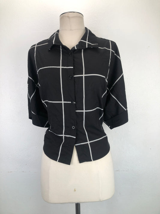 Camisa Negro de Cuadro Fba