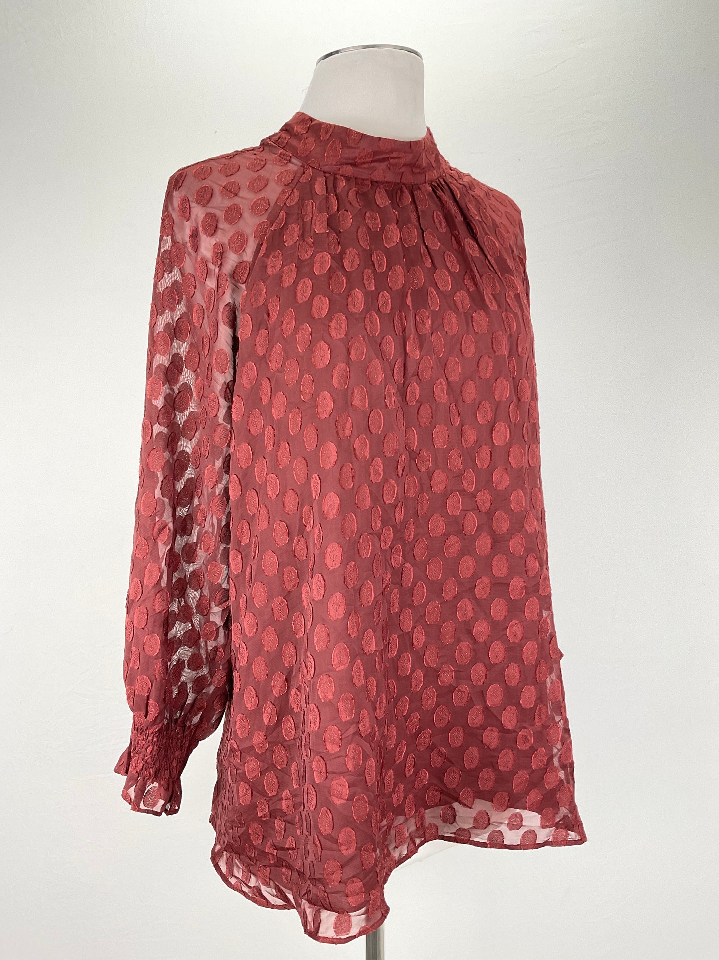 Blusa Marron de Lunares DR2