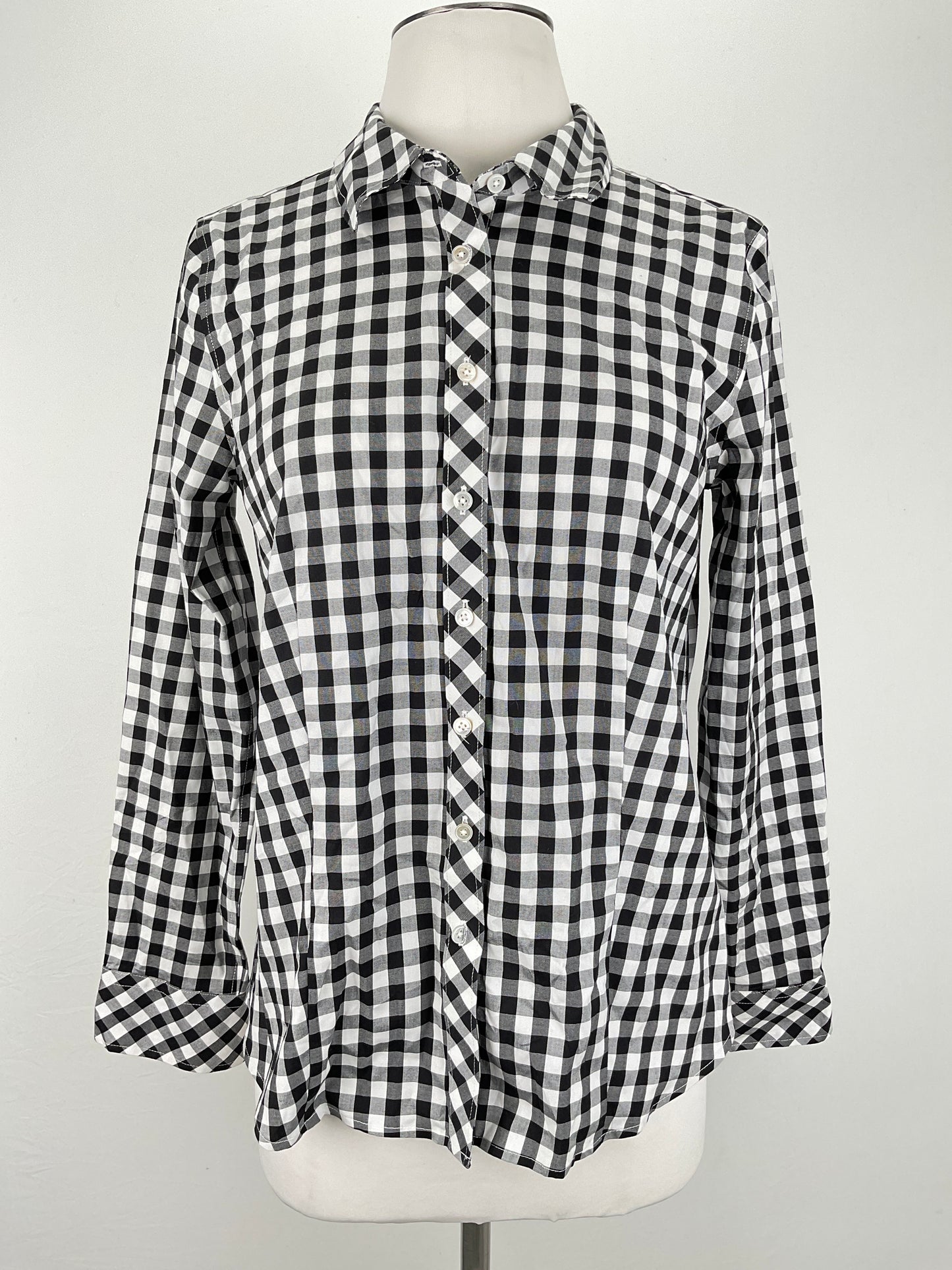Camisa Gris de cuadro Talbots