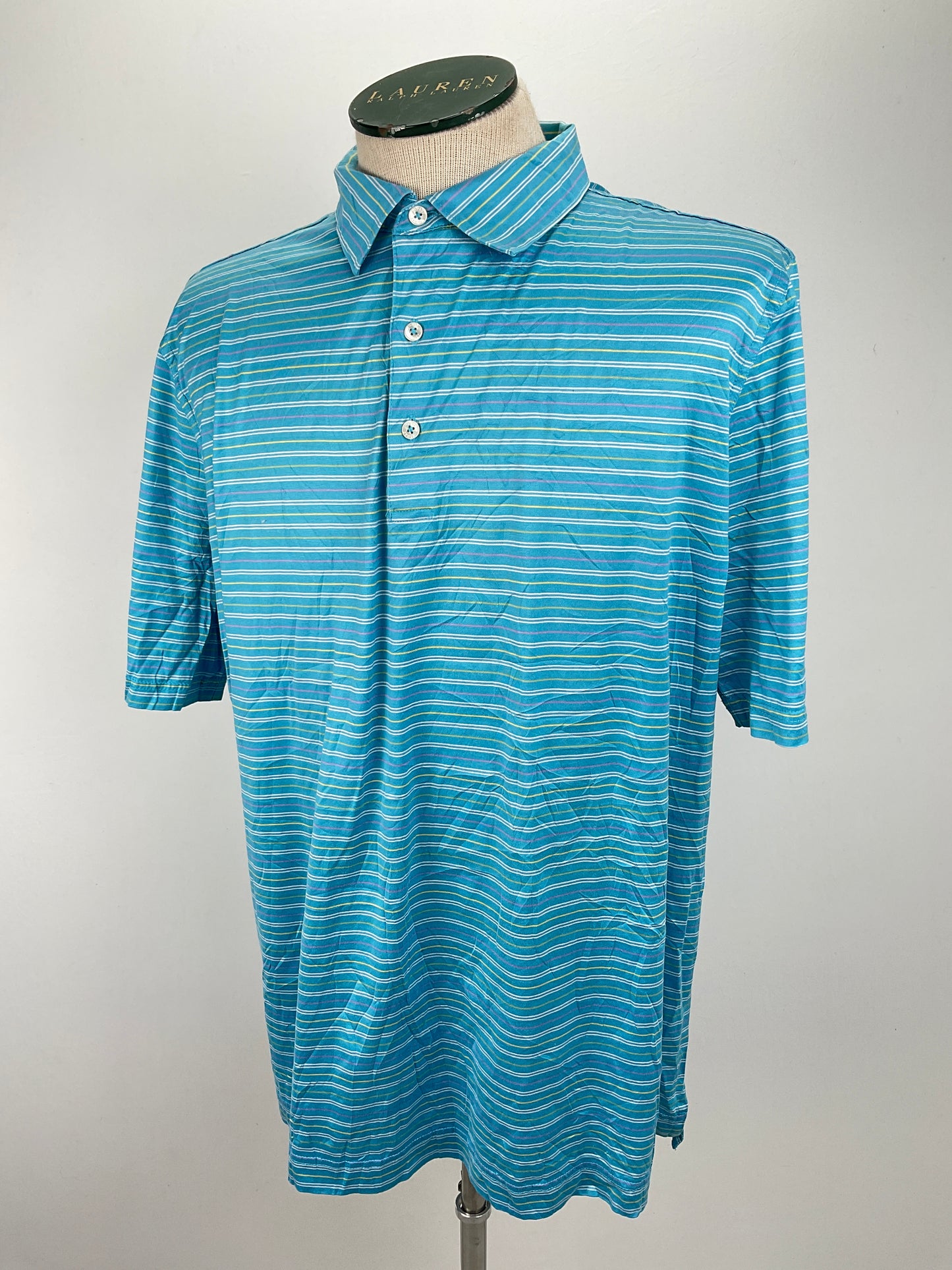 Camiseta Azul claro de Rayas Bobby Jones