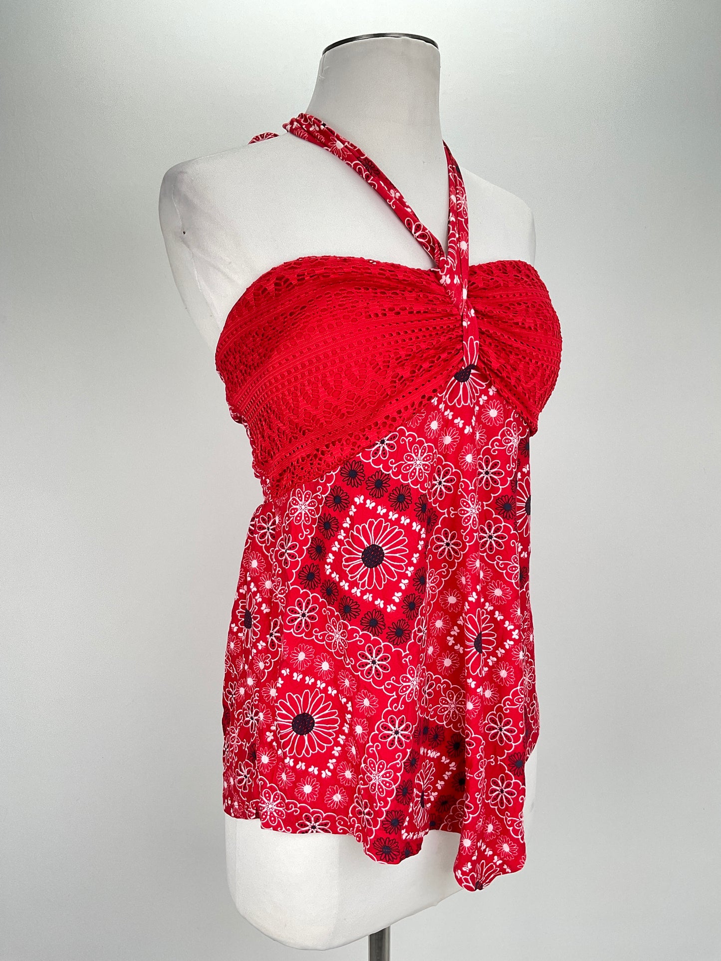 Blusa Rojo Floral No Boundaries