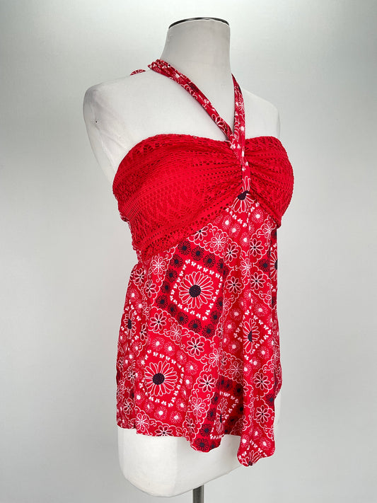 Blusa Rojo Floral No Boundaries