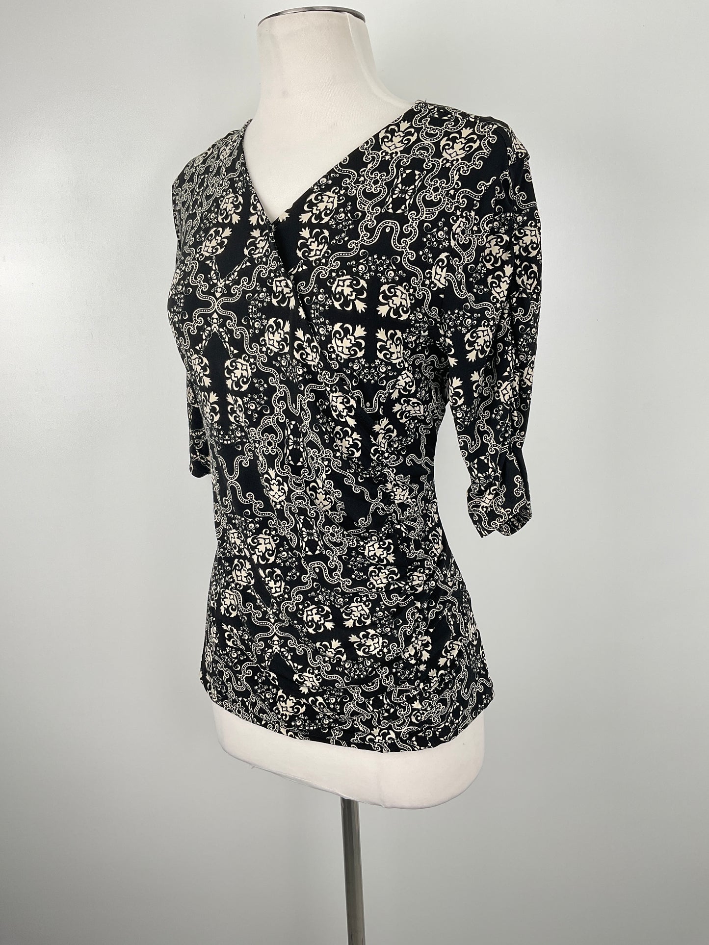 Blusa Negro Floral Style Co