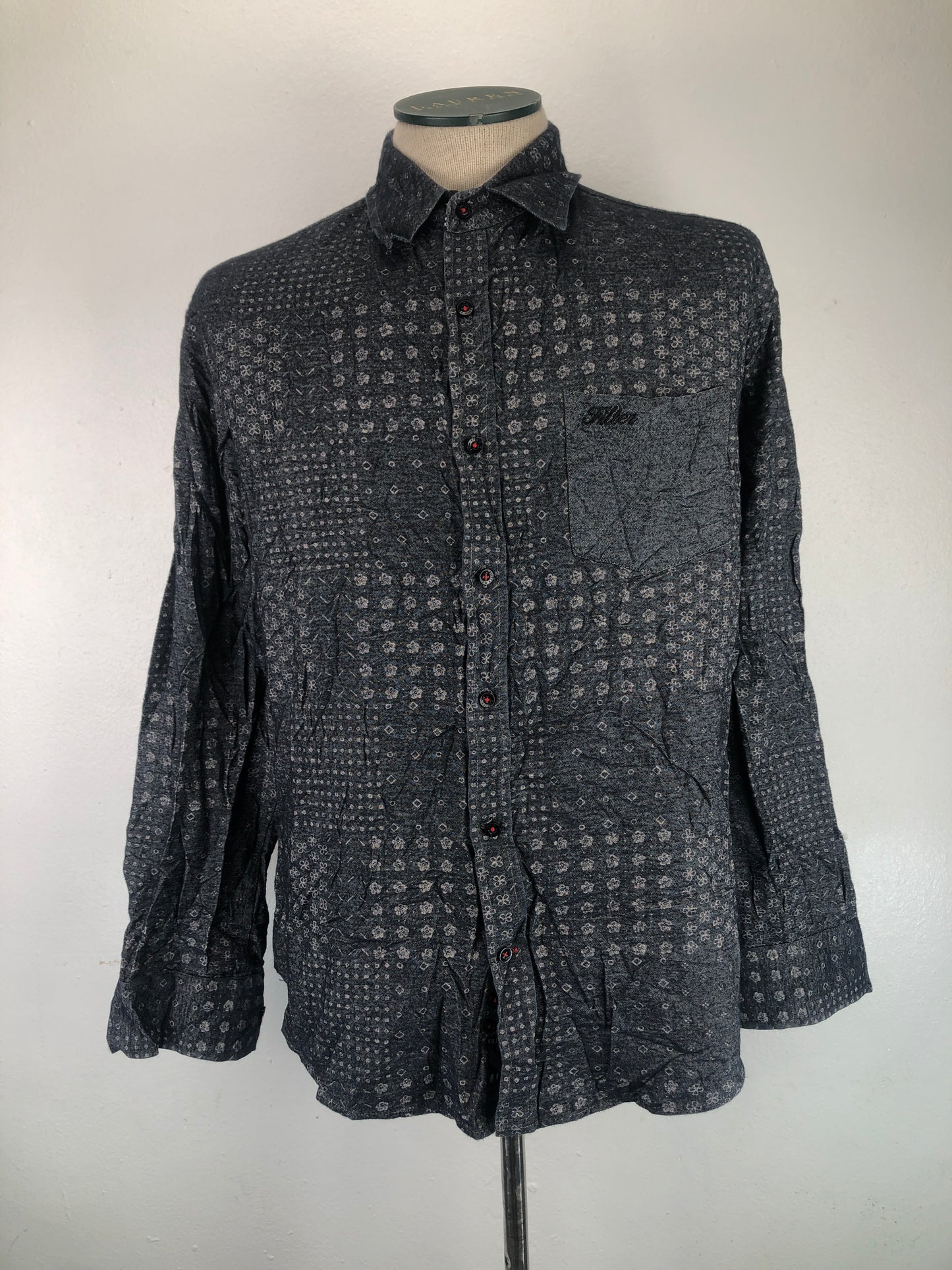 Camisa Gris Floral Fliter