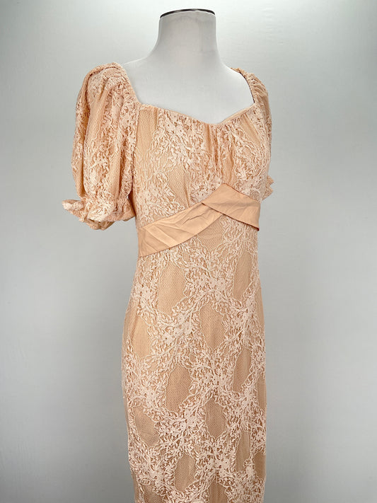 Vestido Crema Floral Ticosa
