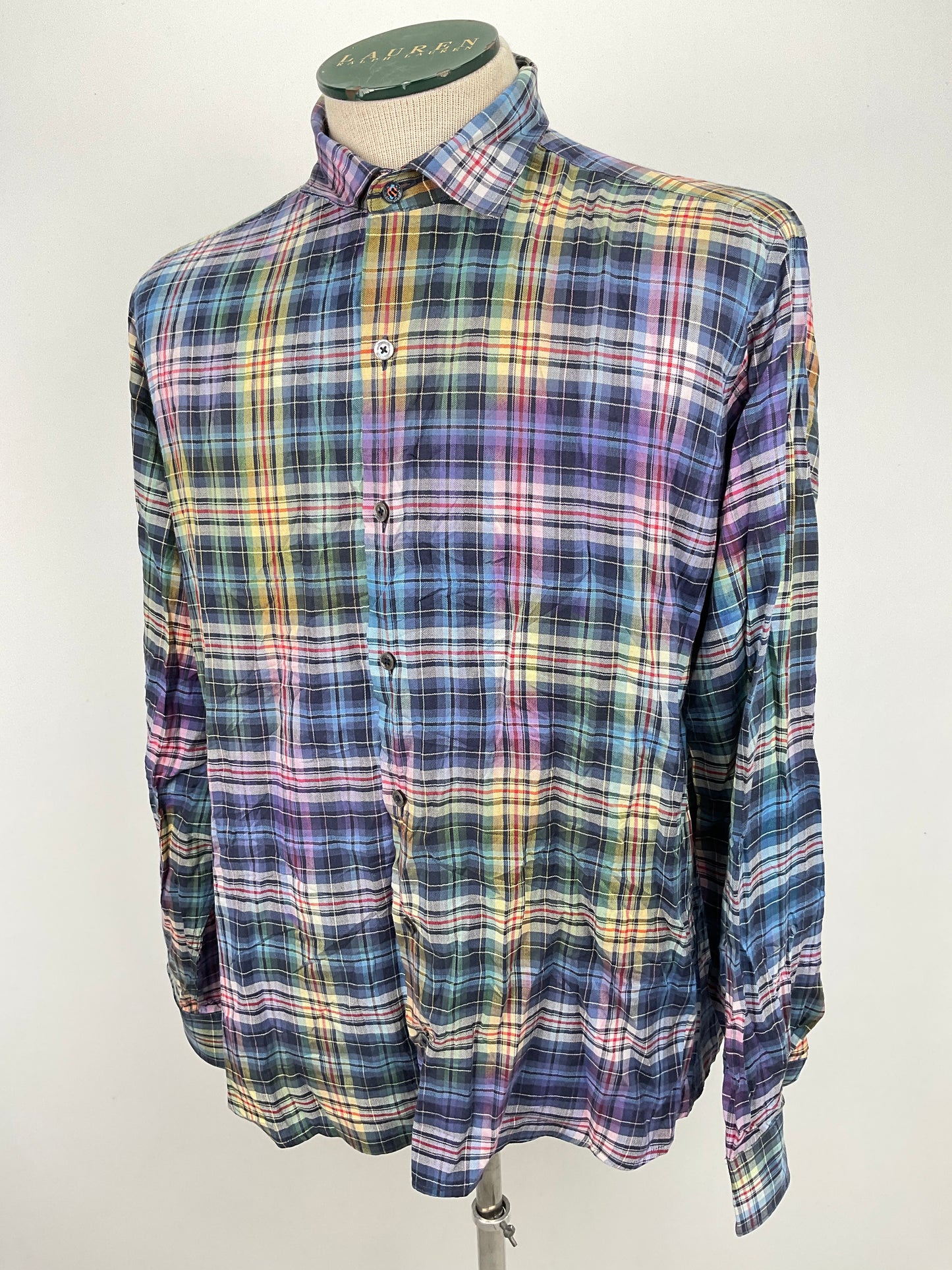 Camisa Multicolor de Cuadro Bugatchi