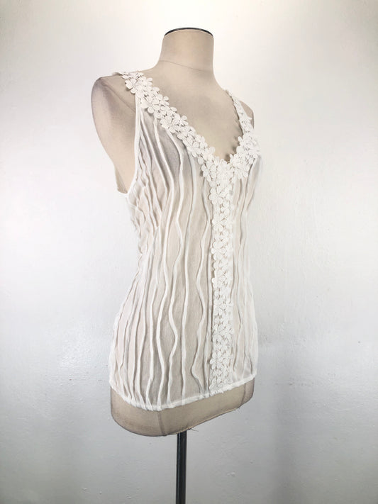 Blusa Blanco de Rayas Shein