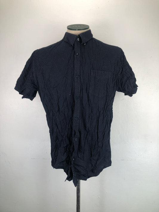 Camisa Azul marino de Lunares Cuastal