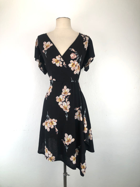 Vestido Negro   Floral Xhilaration