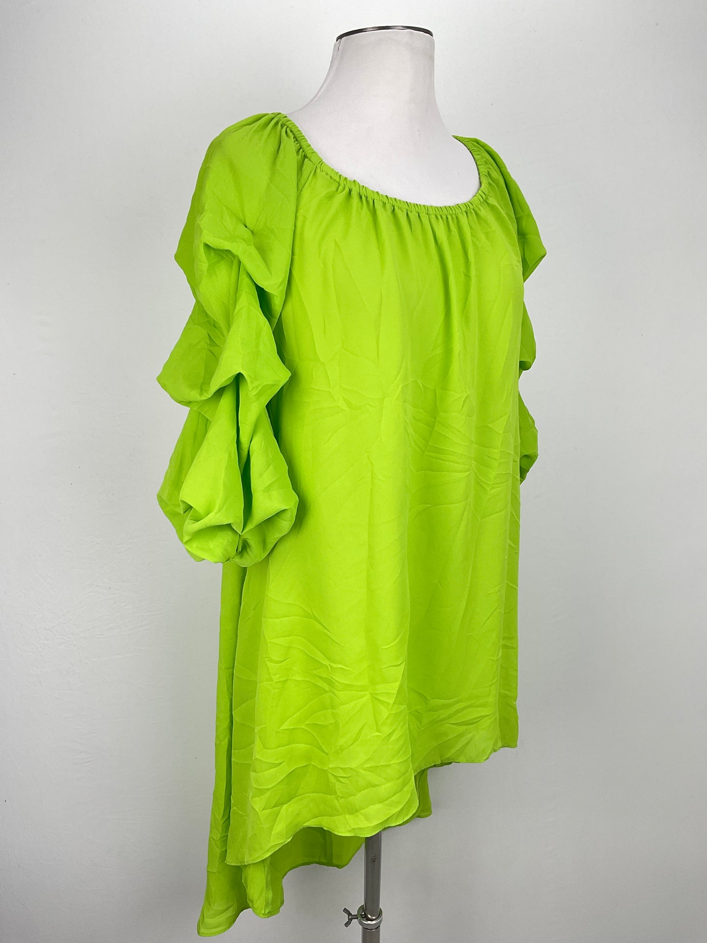 Blusa Verde limon Coco Blanco