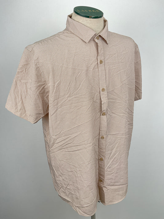 Camisa Crema de Lunares Stretch