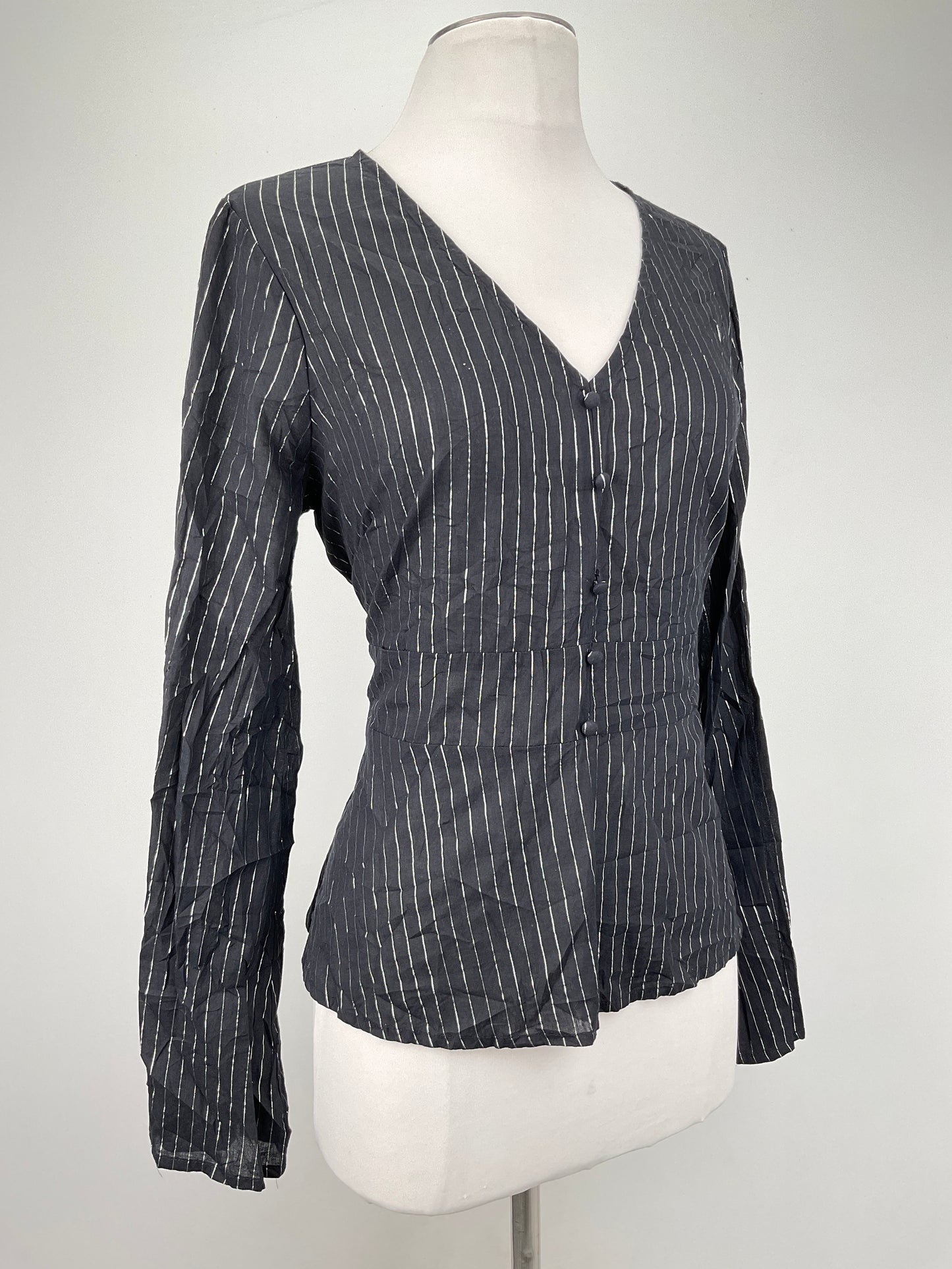 Blusa Negro de Rayas Love Five