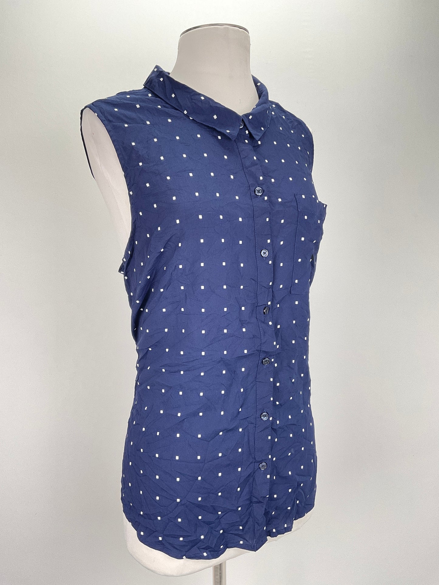 Blusa Azul marino de Cuadro Old Navy