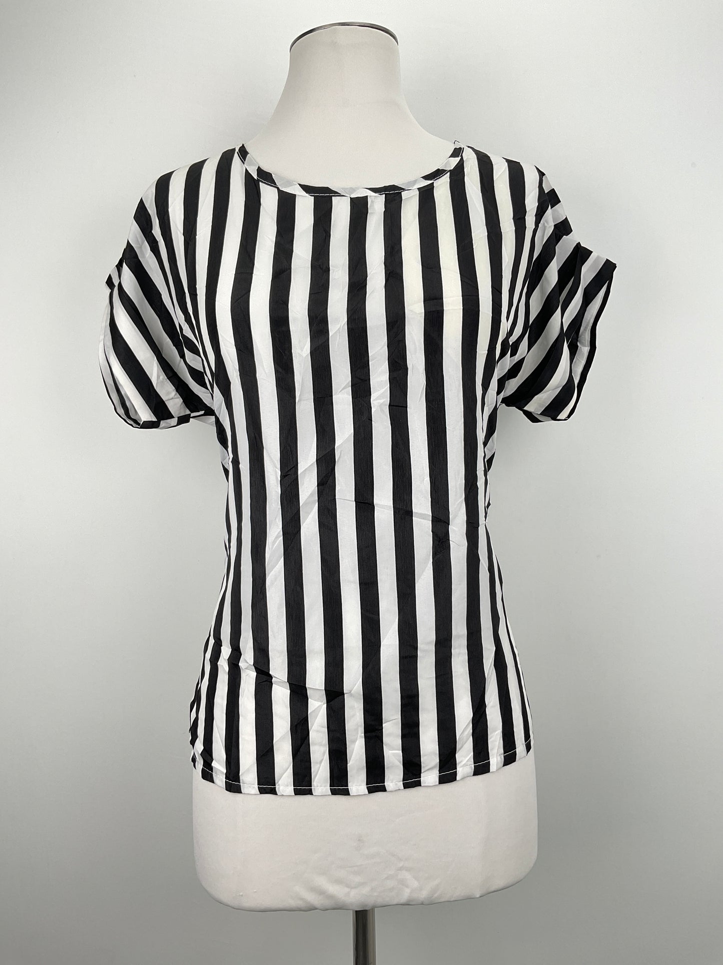 Blusa Negro de Rayas Variangis