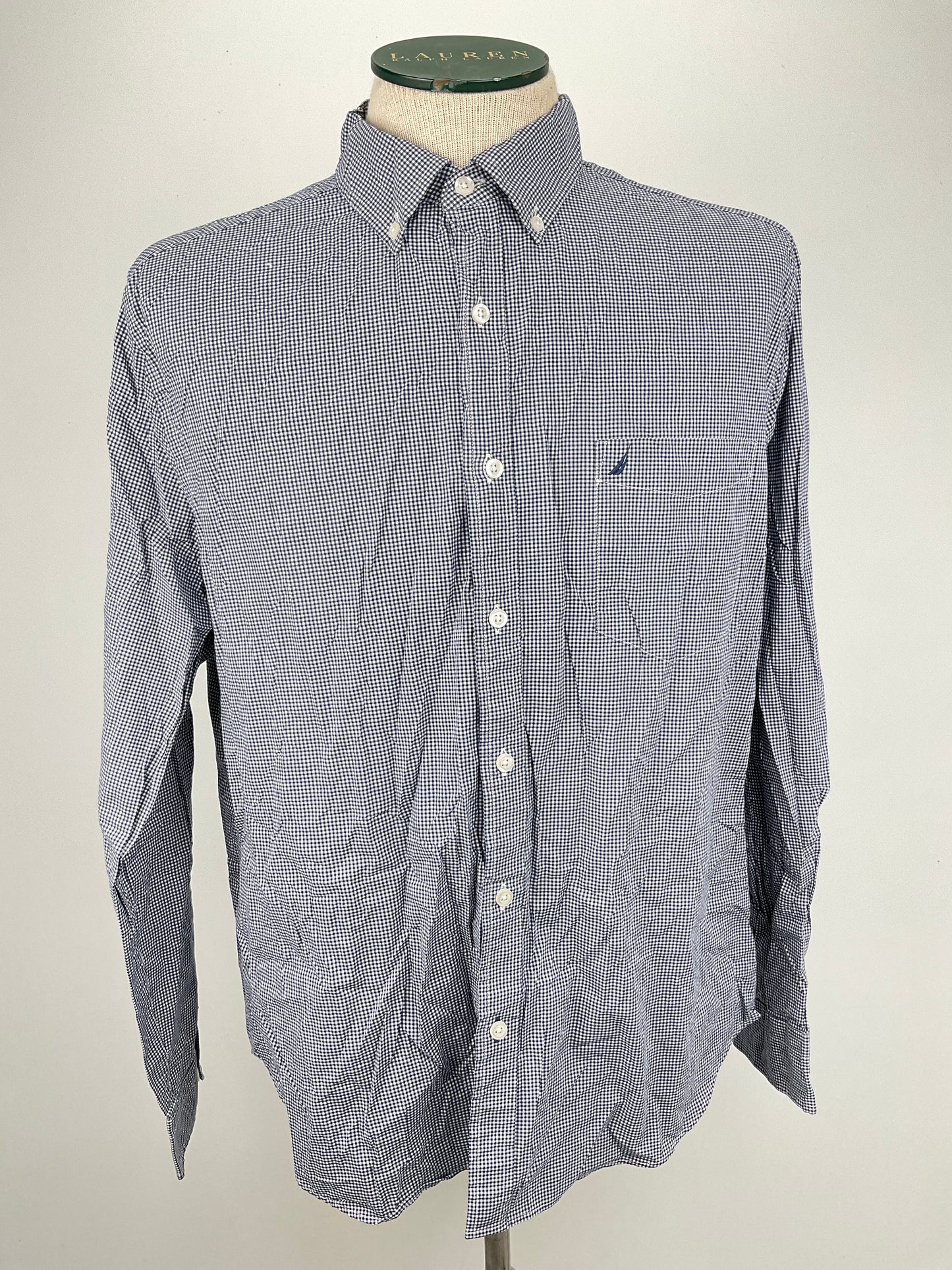Camisa Gris de Cuadro Nautica