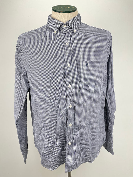 Camisa Gris de Cuadro Nautica