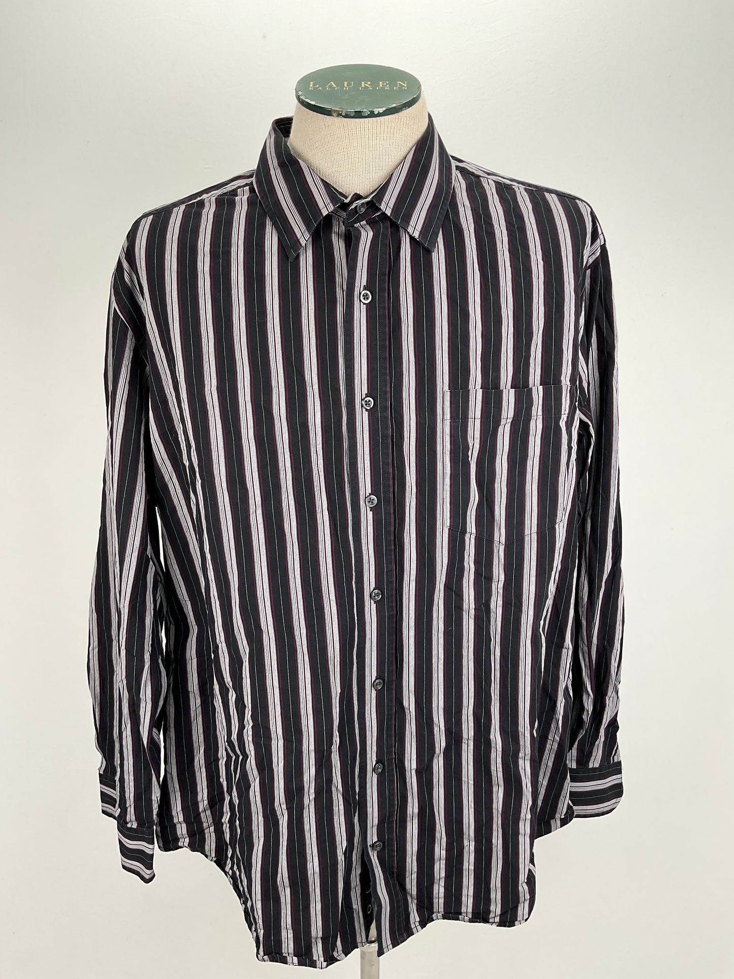 Camisa Negro de Rayas George