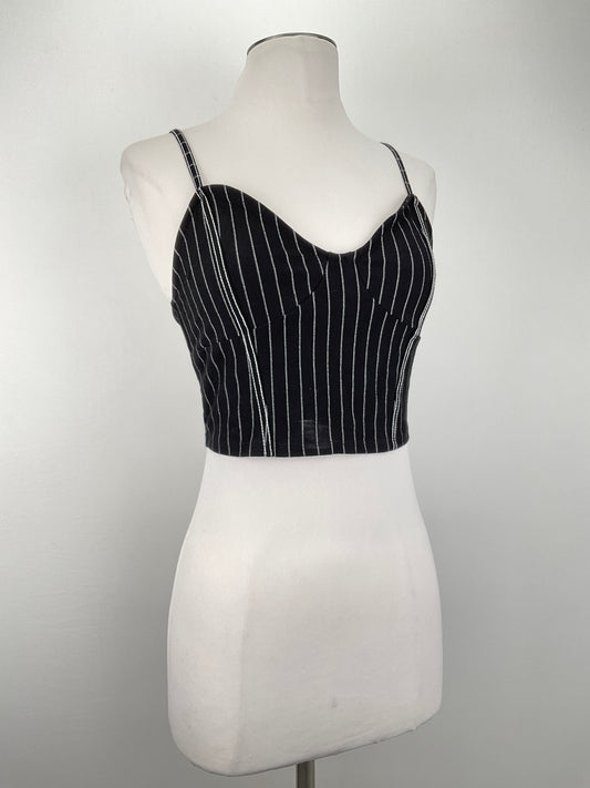 Blusa Negro de Rayas Forever 21