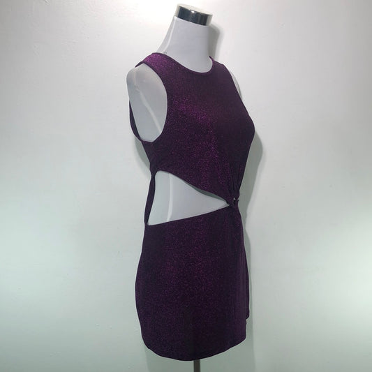 Vestido Morado de Brillo Motel