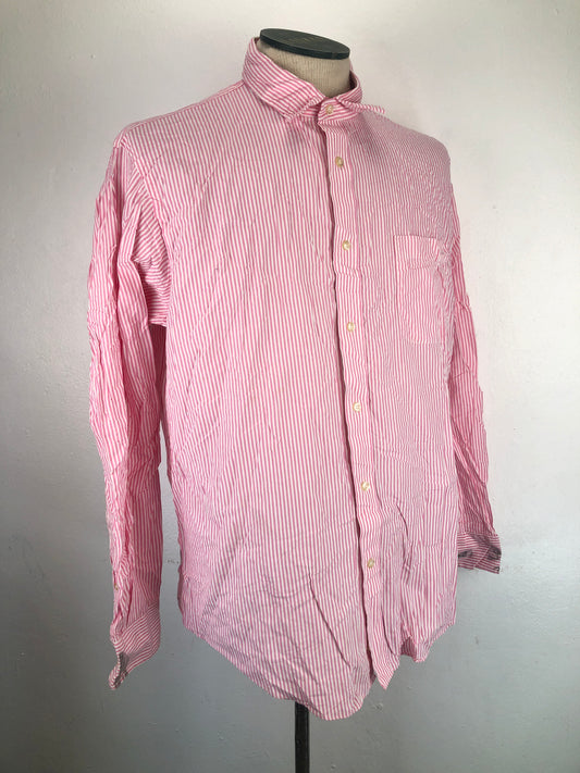 Camisa Rosado De Rayas Lands end