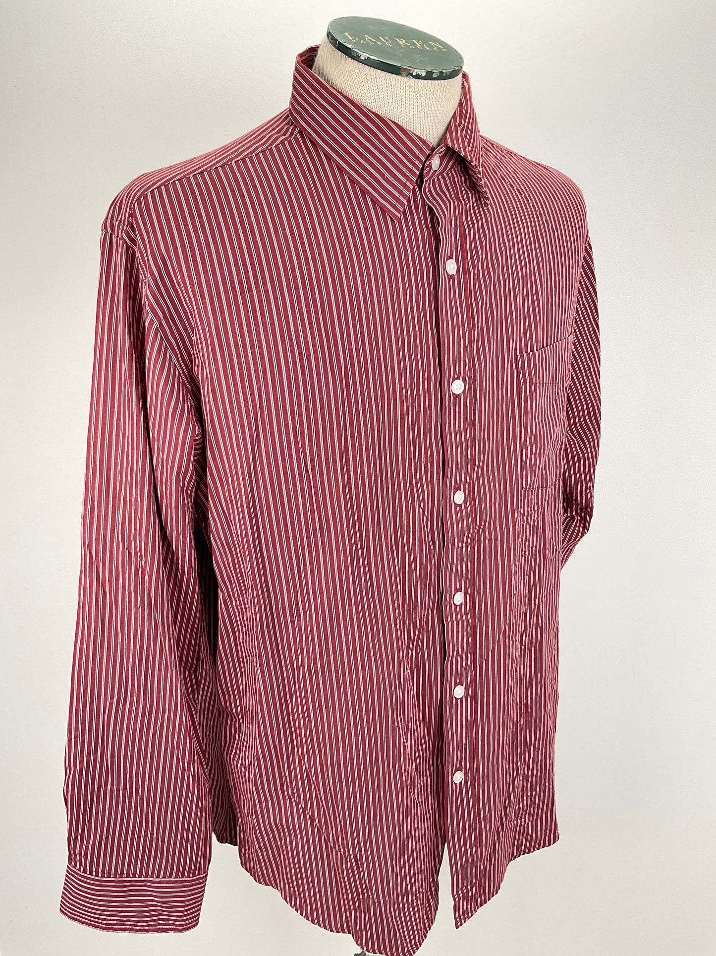 Camisa Rojo vino de Rayas Croft Barrow