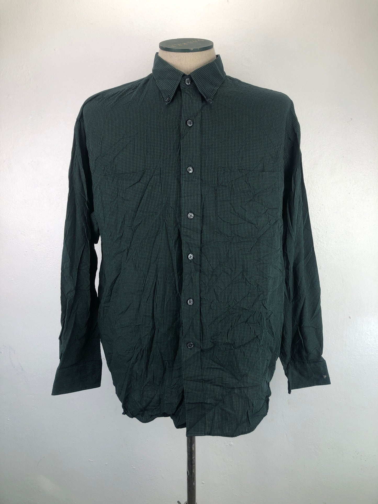Camisa Verde De Cuadro Van Heusen
