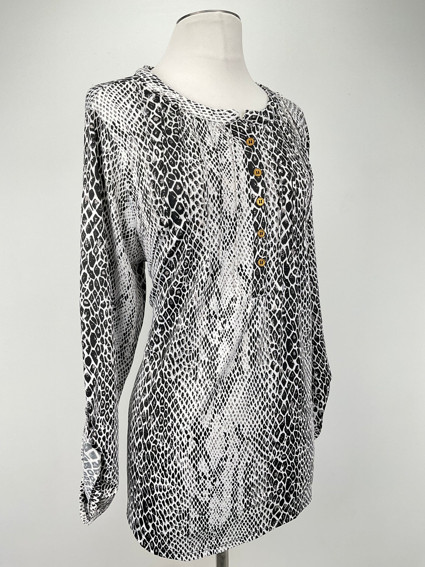 Blusa Animal Print Blue Mood