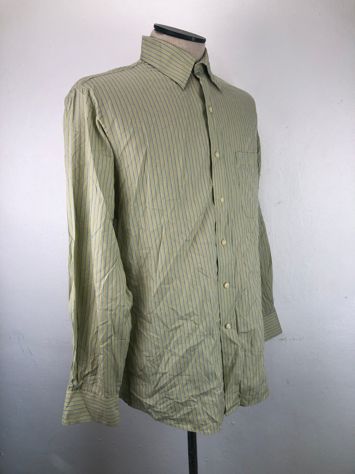 Camisa Verde limon de Rayas  Jos. A. Bank