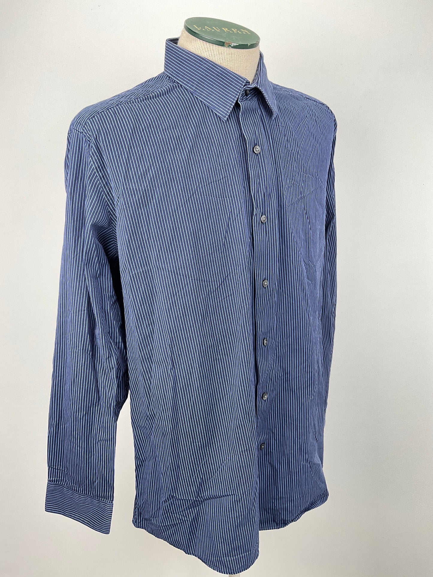 Camisa Azul marino de Rayas Apt.9