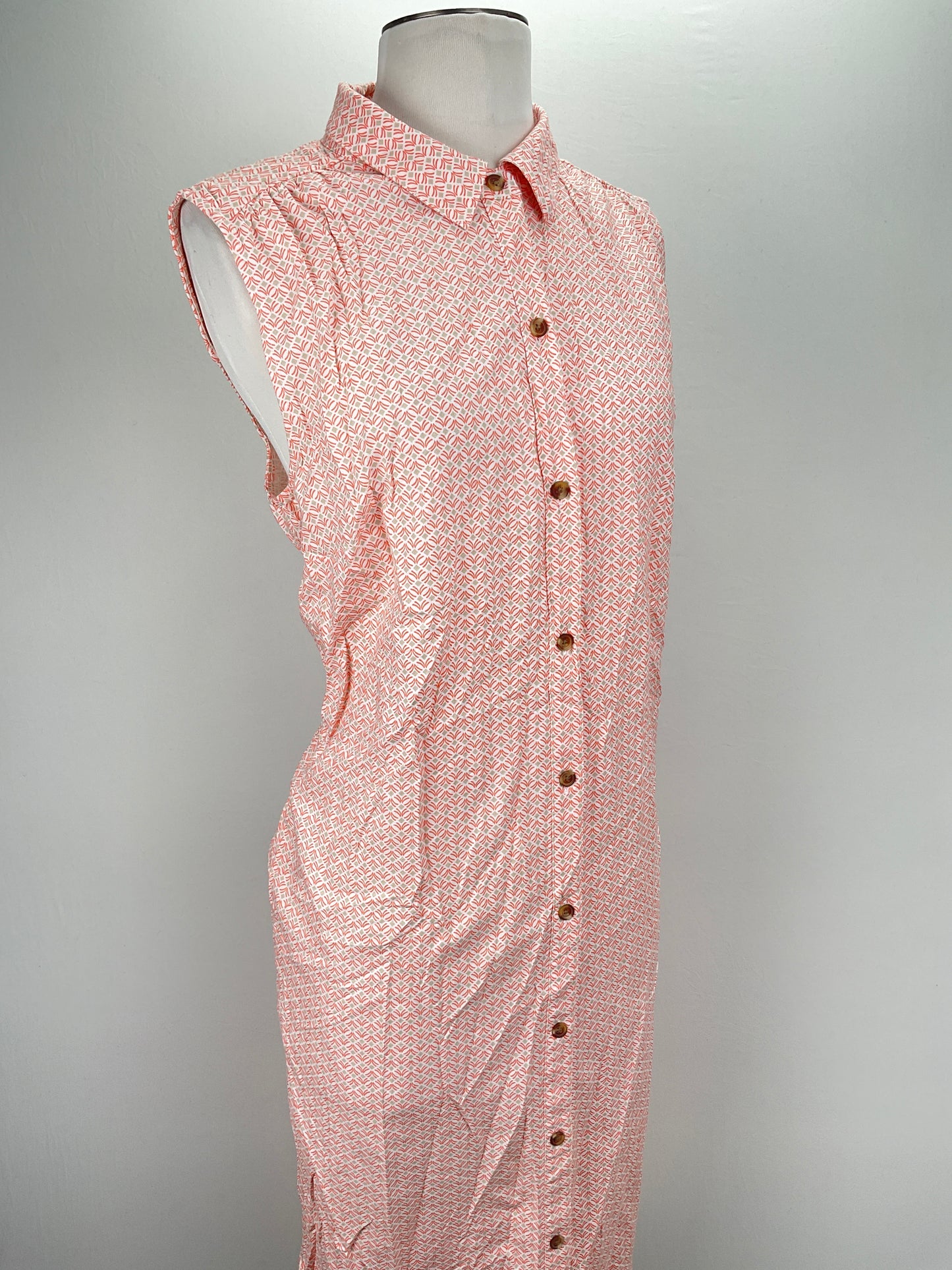 Vestido Camisero Naranja Floral Croft Barrow