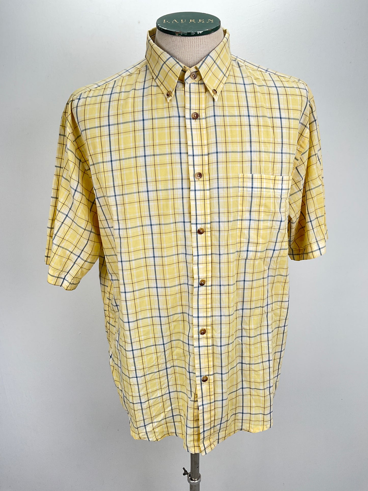 Camisa Amarillo de Cuadro Puritan